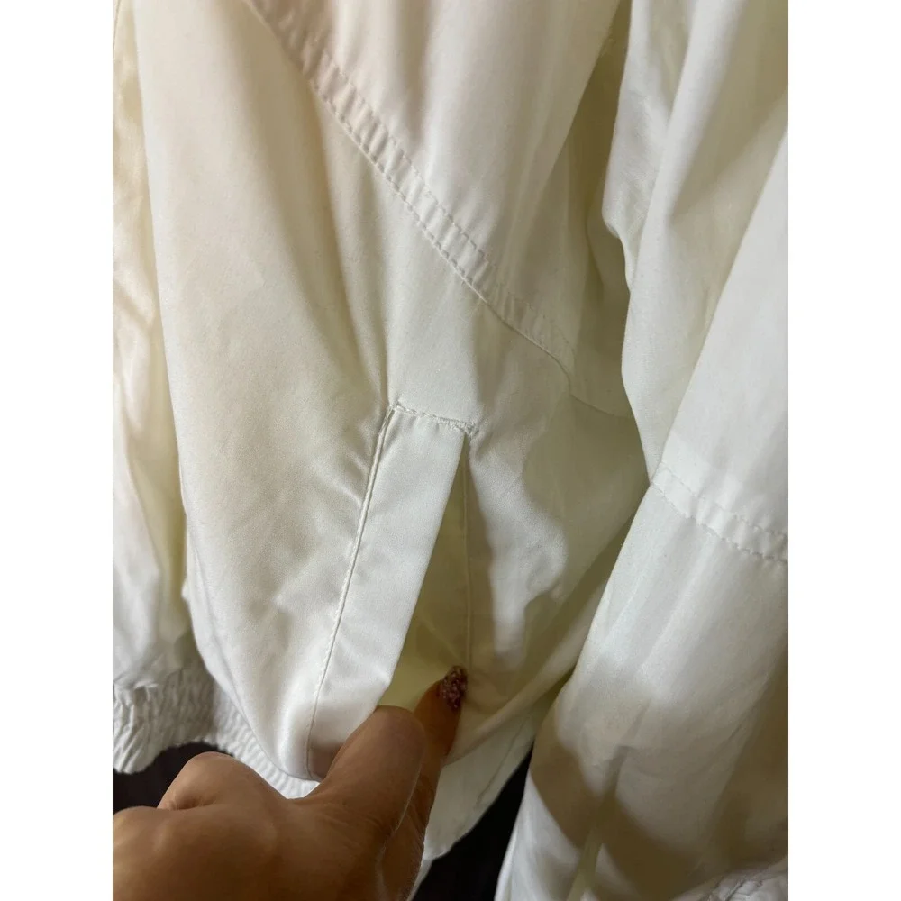 Vintage Windbreaker Jacket Men's XL zip uniform branded Dole Fruit Company white